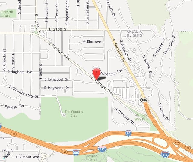 Location Map: 2645 E Parleys Way Salt Lake City, UT 84109